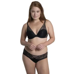 Maddie - Soutien-gorge plongeant noir