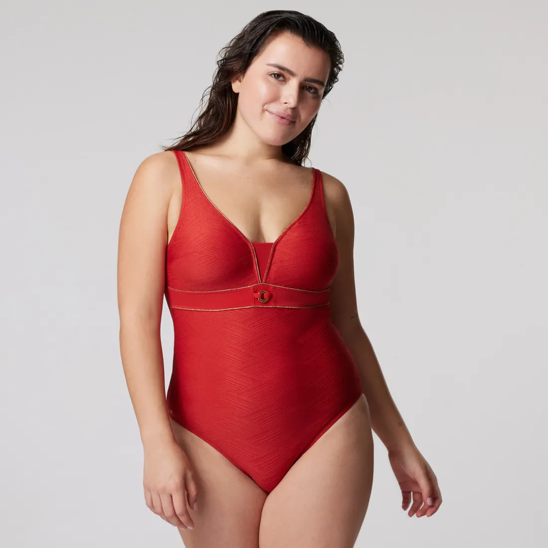 Maillot 1 Pièce sans armatures - Orange Couture
