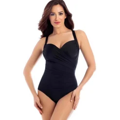 Maillot de bain 1 pièce Bonnets Mousse Armatures - Noir Miraclesuit