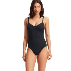 Maillot de bain 1 pièce classique - Bleu Seafolly
