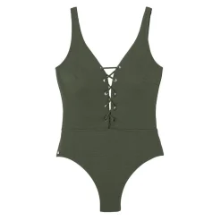Maillot de bain 1 pièce kaki Zanzibar vert