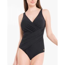 Maillot de bain 1 pièce plongeant - Noir