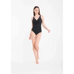 Maillot de bain 1 pièce plongeant - Noir