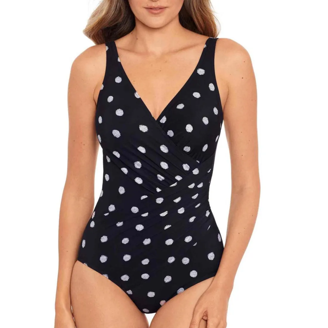 Maillot de bain 1 pièce plongeant Noir Miraclesuit