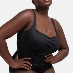 Maillot de bain 1 pièce sculptant black