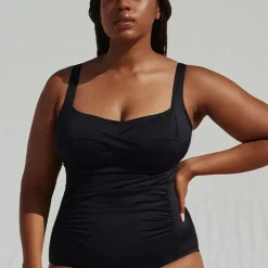 Maillot de bain 1 pièce sculptant black