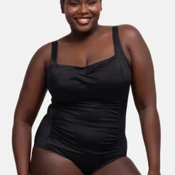 Maillot de bain 1 pièce sculptant black