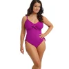 Maillot de bain 1 pièce twist - Rose