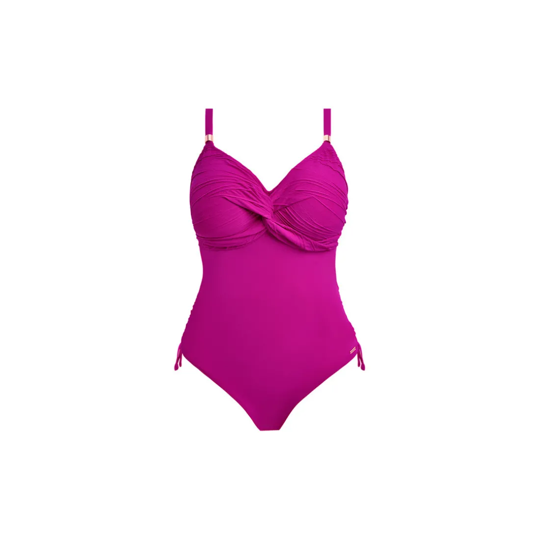 Maillot de bain 1 pièce twist - Rose