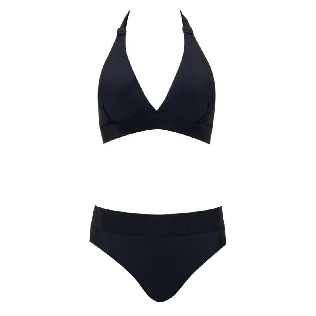 Maillot de bain 2 pièces pour règles femme noir