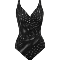 Maillot De Bain Gainant Une Pièce - Noir Bonnet E à G en nylon
