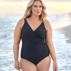 Maillot De Bain Gainant Une Pièce - Noir Bonnet E à G en nylon