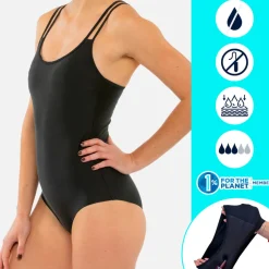 Maillot de bain Menstruel 1 pièce bretelles ajustables - Flux Moyen - Stella