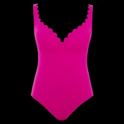 Maillot de bain Plongeant une pièce - Magenta