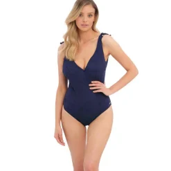 Maillot de bain une pièce Plongeant Armatures - Bleu Fantasie Bain en nylon