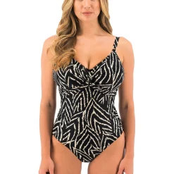 Maillot de bain une pièce noir;blanc