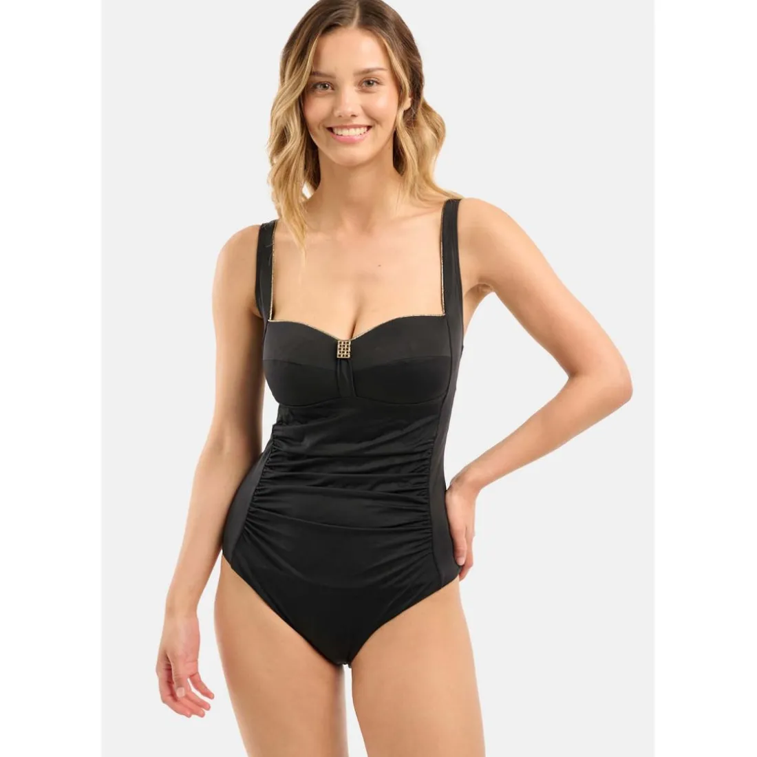 Maillot de Bain Une Pièce Coques Sans Armature