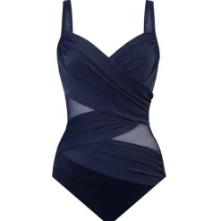 Maillot de bain une pièce gainant armatures bleu