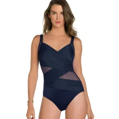 Maillot de bain une pièce gainant armatures bleu