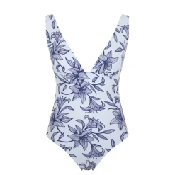 Maillot de bain une pièce - Imprimé Bleu