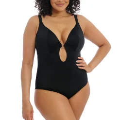 Maillot de Bain Une Pièce Plongeant Sans Armatures