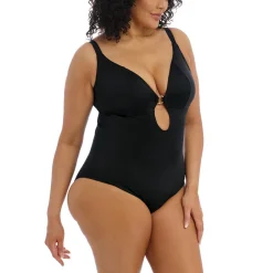 Maillot de Bain Une Pièce Plongeant Sans Armatures