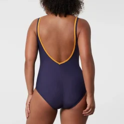 Maillot de bain une pièce sans armature - Marine