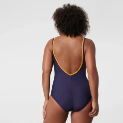 Maillot de bain une pièce sans armature - Marine