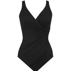 Maillot de bain une pièce gainant Bonnet B à D - Black