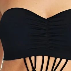 Maillot de bain une pièce bandeau-monokini Freya MACRAME black-Freya Maillots noir
