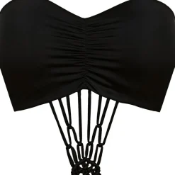 Maillot de bain une pièce bandeau-monokini Freya MACRAME black-Freya Maillots noir