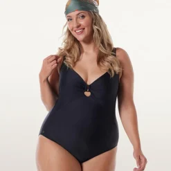 Maillot une pièce noir Porquerolles