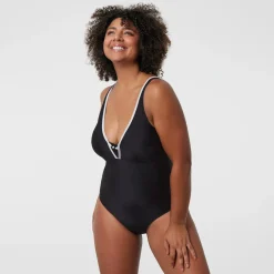 Maillot une pièce sans armature comfort - Noir