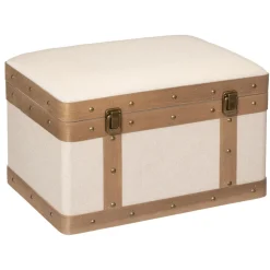 Malle Norah En Tissu Lin (lot de 3)