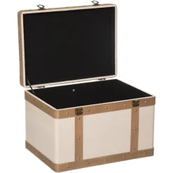 Malle Norah En Tissu Lin (lot de 3)