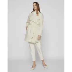 Manteau à ceinture Cooley gris Zola