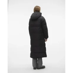 Manteau capuche avec cordon de serrage noir Blair