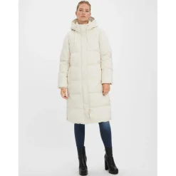 Manteau Capuche Long beige