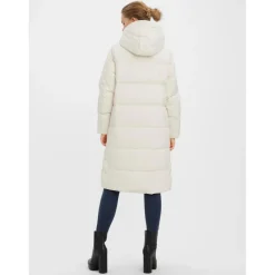 Manteau Capuche Long beige