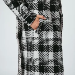 Manteau ceinturé à carreaux Ben
