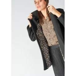 Manteau CHARLOT noir en coton