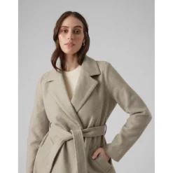 Manteau col à revers - Marron