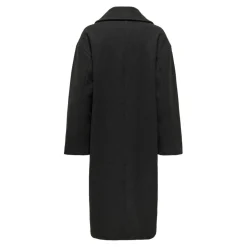 Manteau col à revers col à revers gris foncé Demi