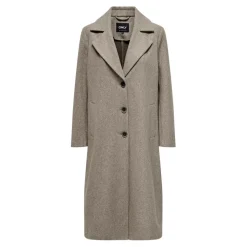 Manteau col à revers col à revers violet foncé Hattie