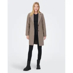 Manteau Col à revers Long vert Gaia