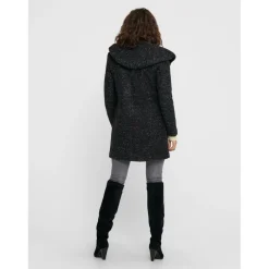 Manteau Col à revers Manches longues noir