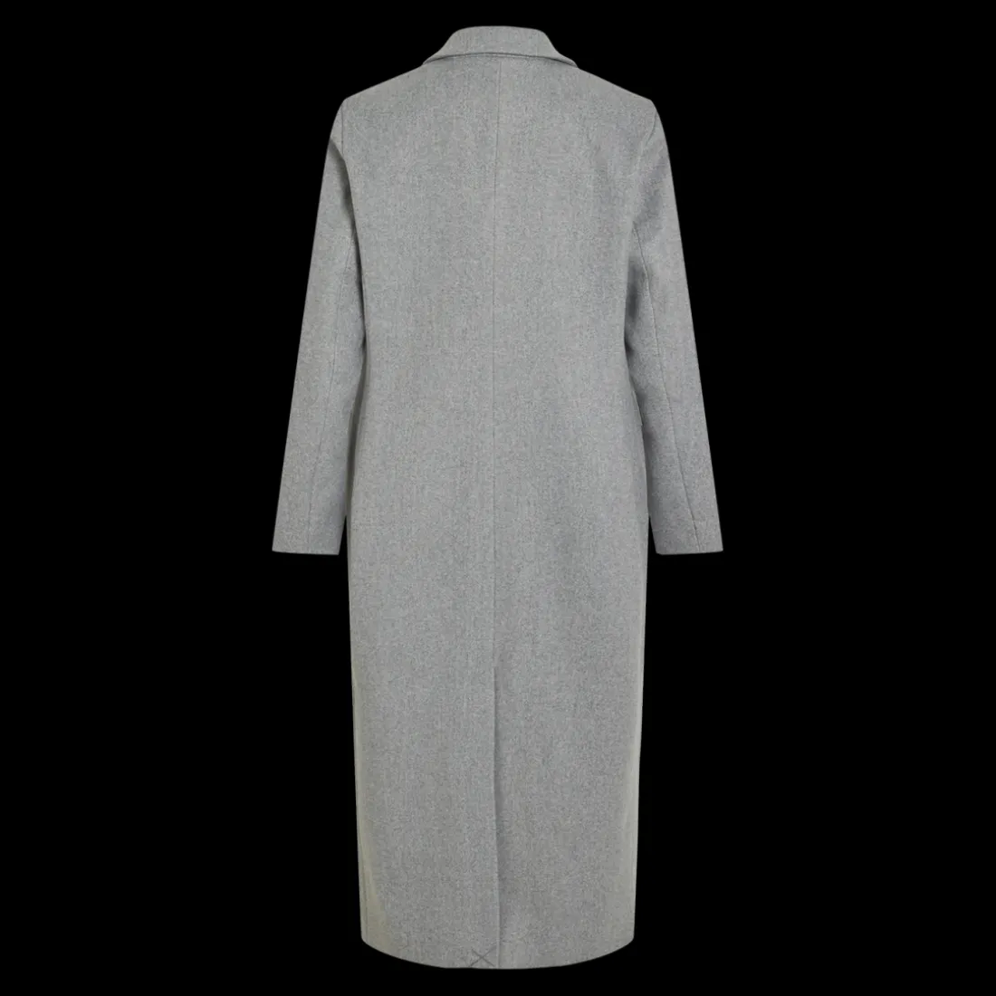 Manteau col italien gris Zoe