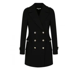 Manteau droit boutonné