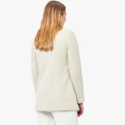 Manteau femme beige en laine