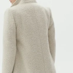 Manteau femme beige en laine